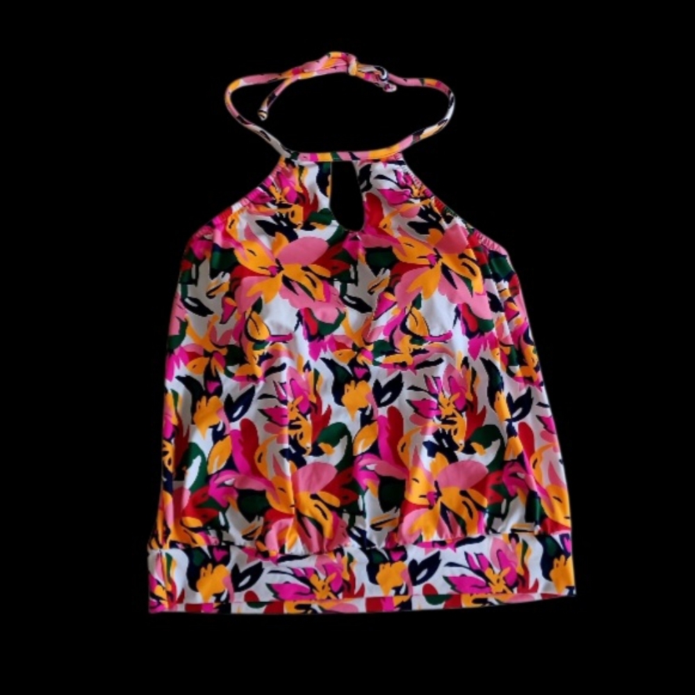 VENUS Bold Babe Multicolor Floral Tankini Top, Size M - Picture 3 of 13